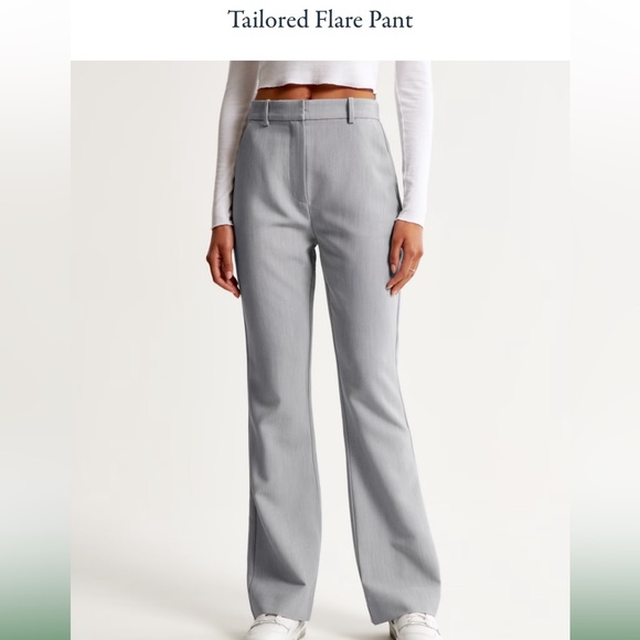 NWT Abercrombie Tailored Flare Pants 33 (16) Short - Picture 1 of 7